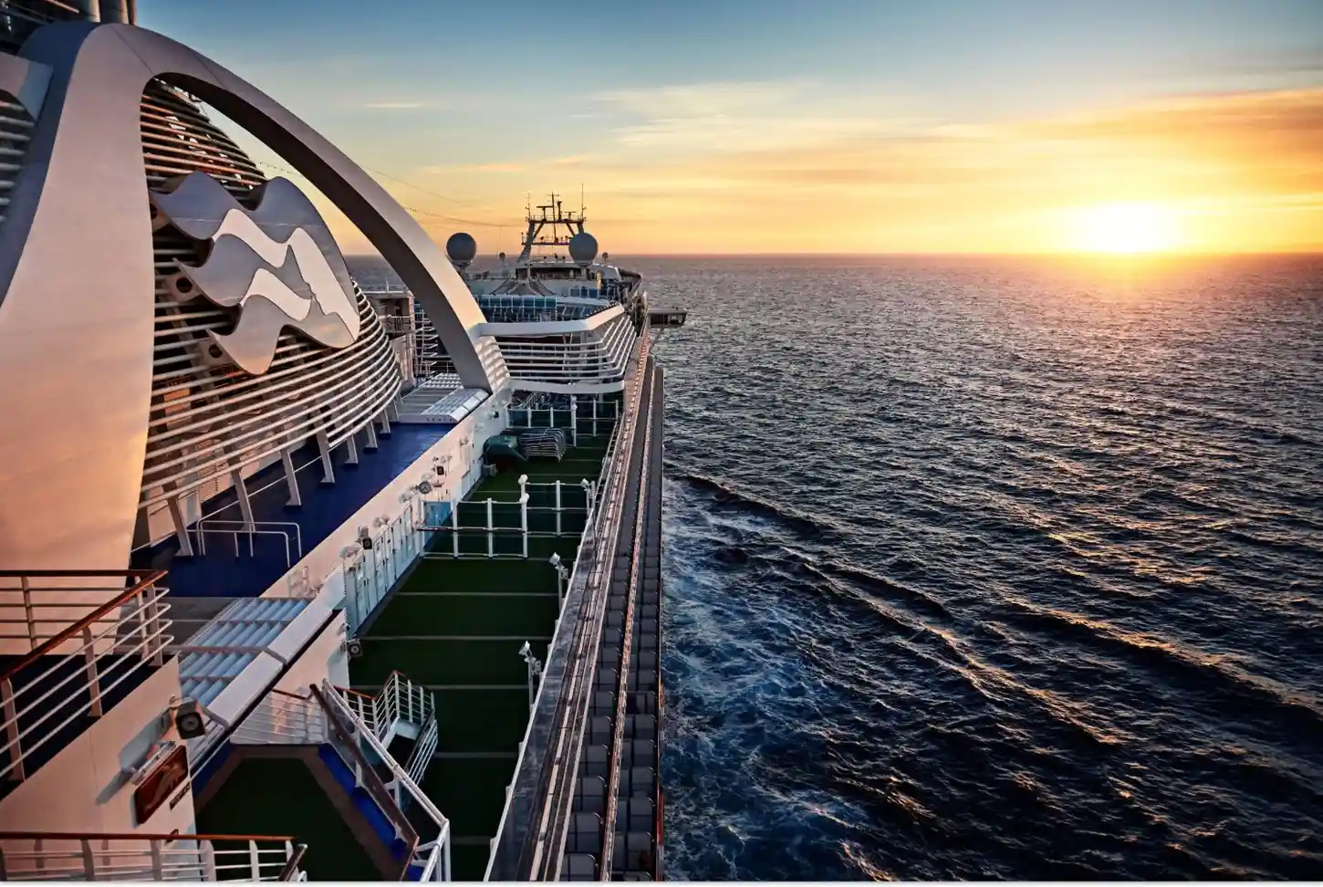 Sunset View from Cruise