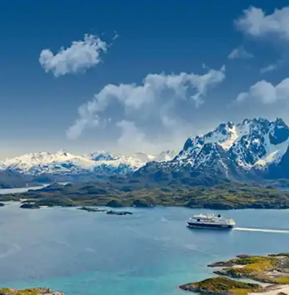 Hurtigruten Ship voyaging for The Original Coastal Express