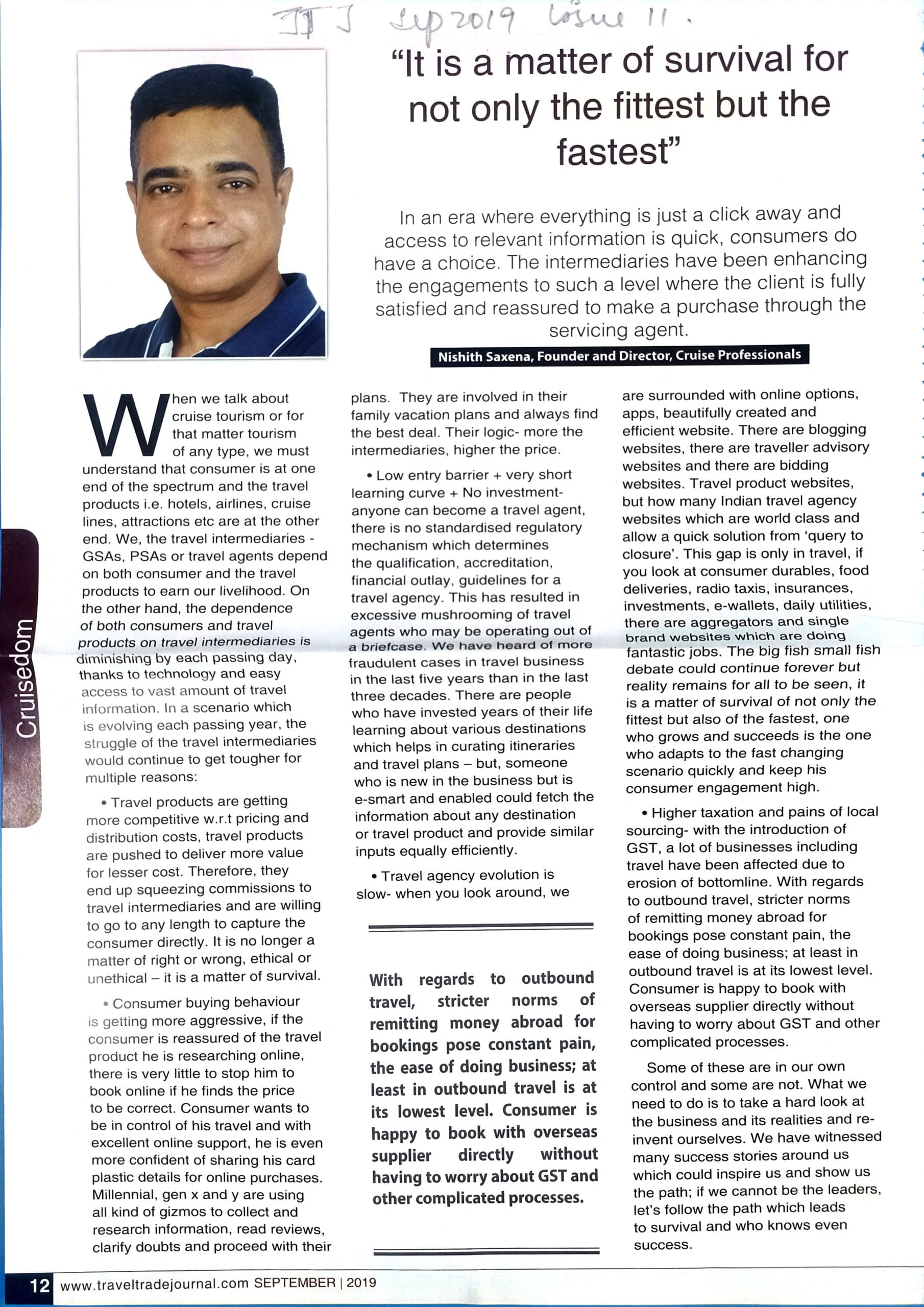 Travel Trade Journal September 2019