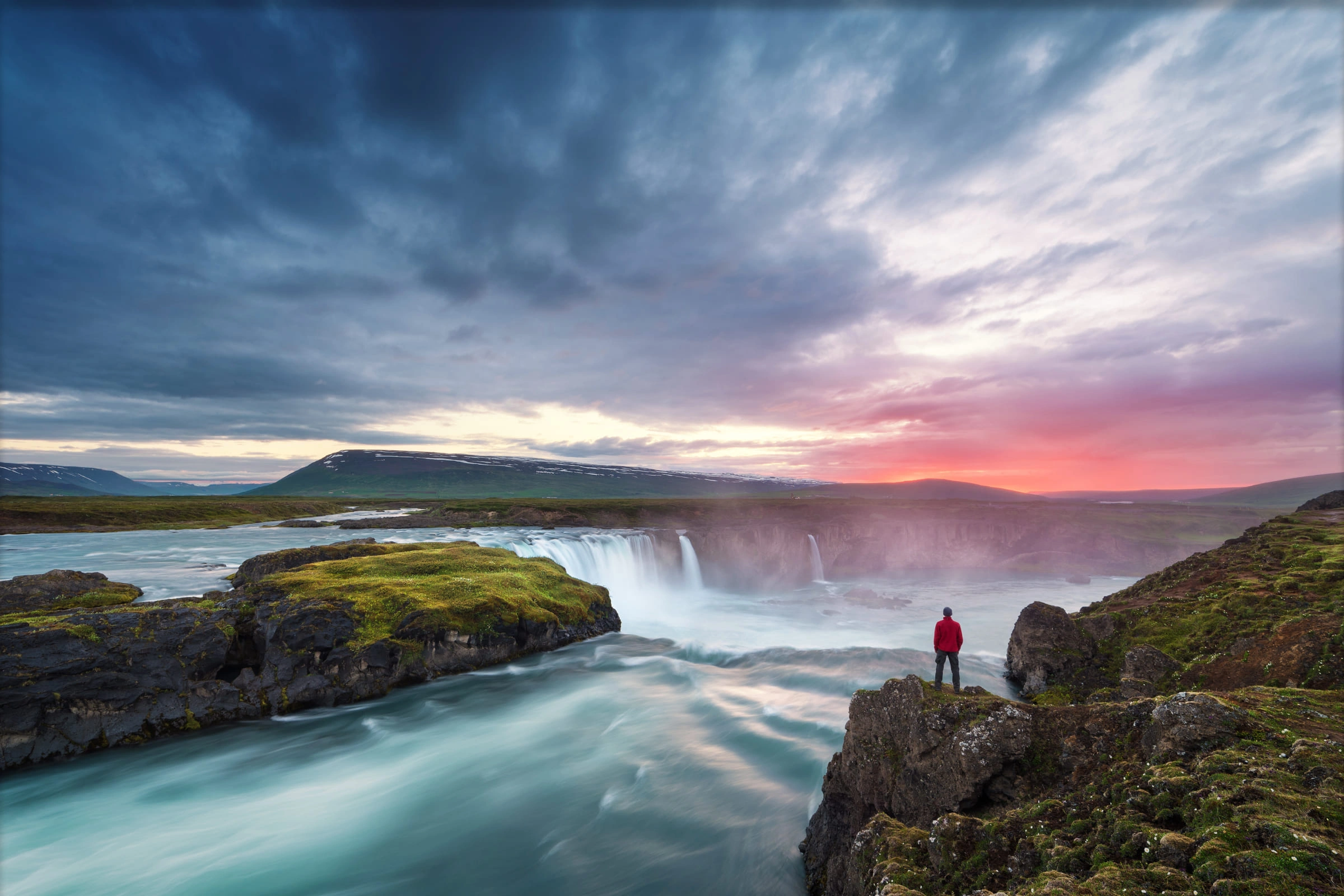 Scenic sunset over the ocean from a Seabourn luxury cruise ship.