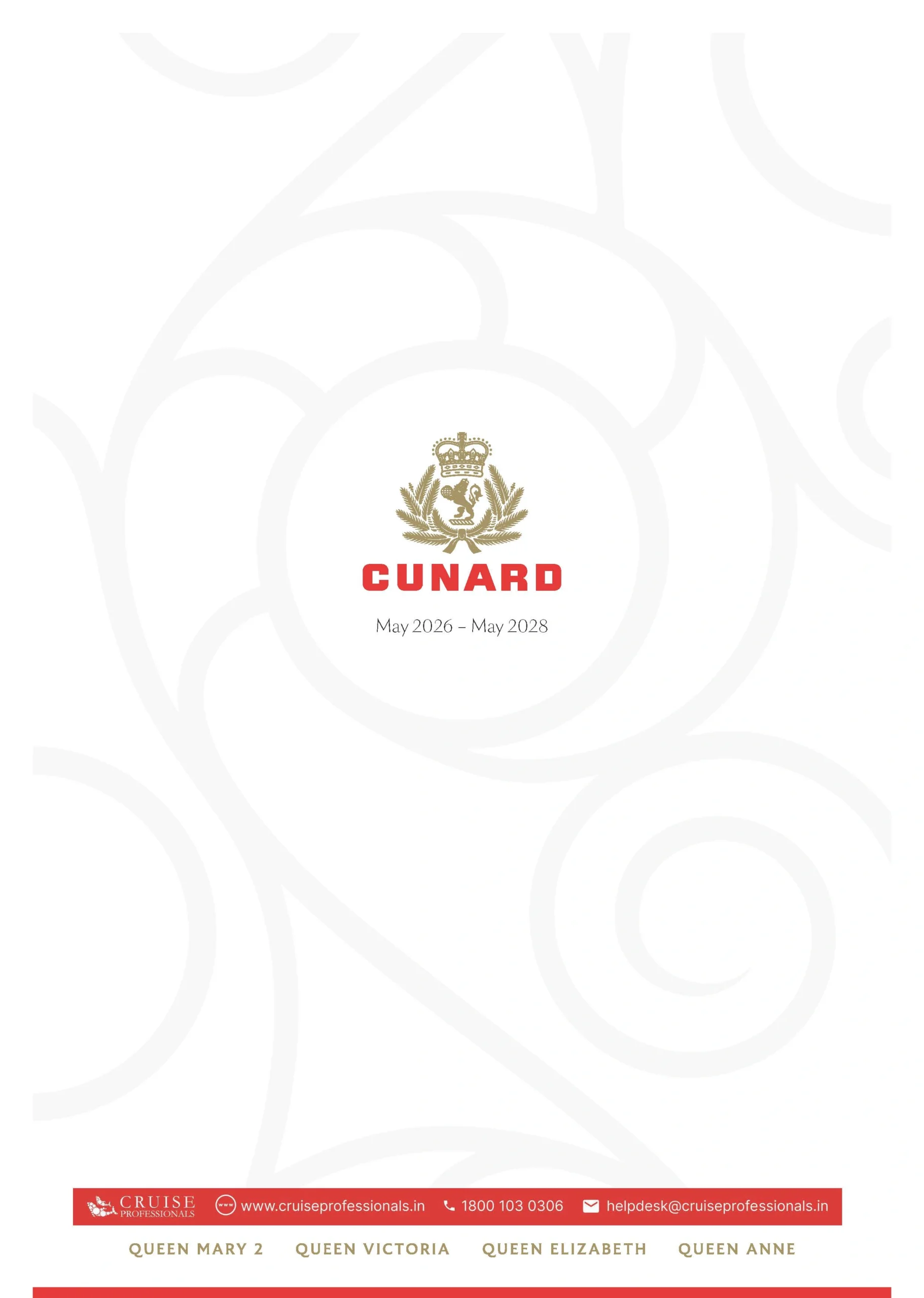 Cunard May 2026-2028