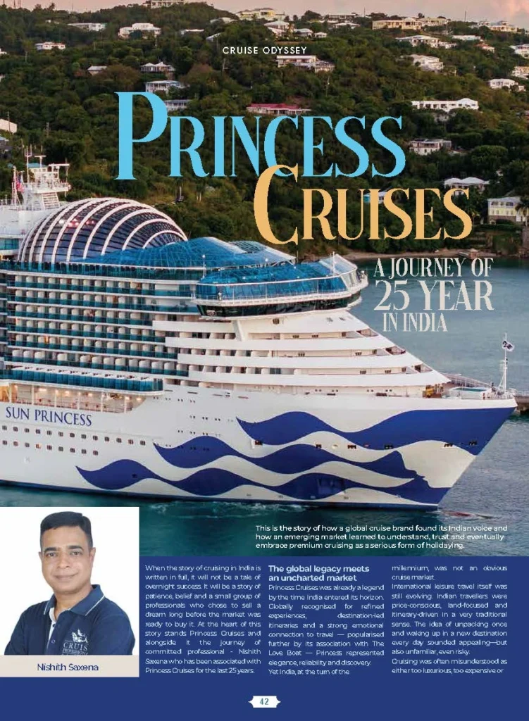 Princess Cruises 25 Year Journey in India January 2026 editorial.