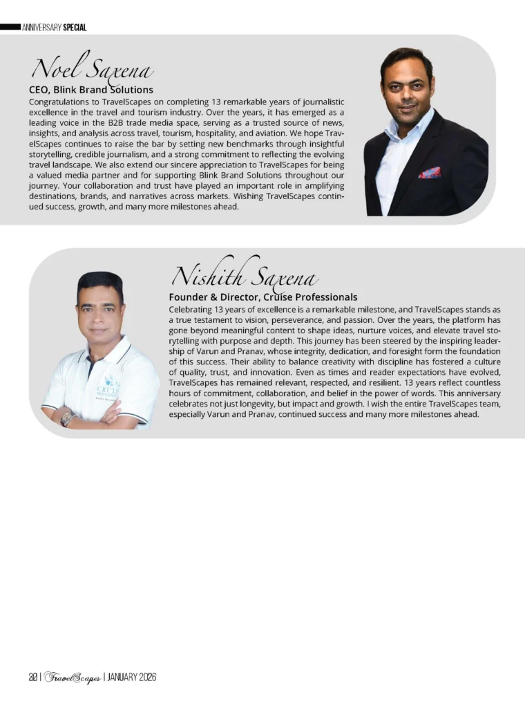 Travelscapes January 2026 NS Quote and industry insights.