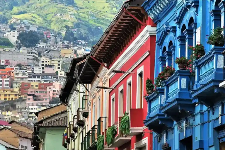 Galapagos cruise destination showcasing colorful colonial architecture and unique island heritage