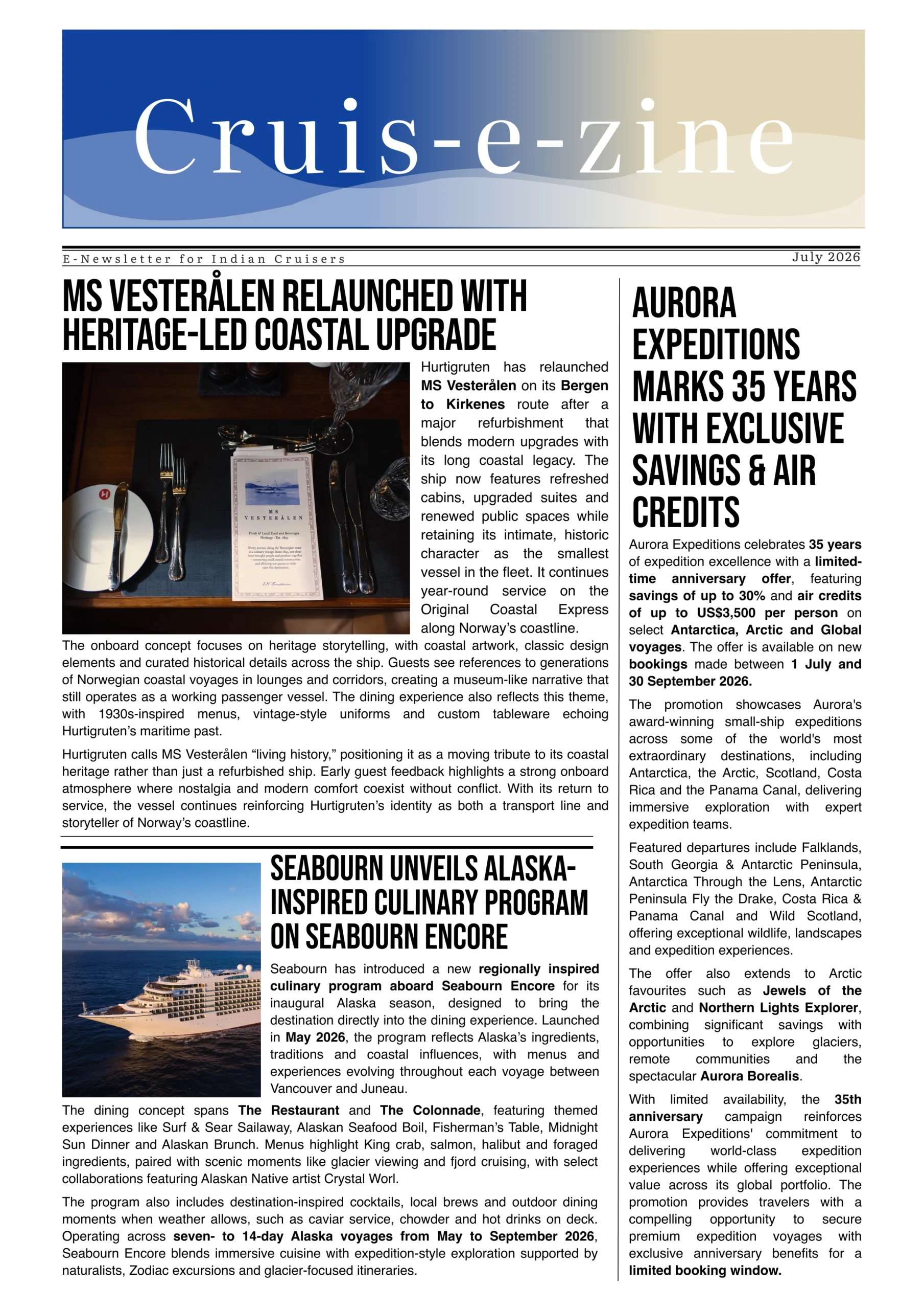 Cruis-e-zine July 2026