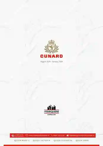 Cunard August 2026 - January 2029